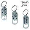 Keyring/bottle opener with engraved "Bester Papa der Welt" – gift