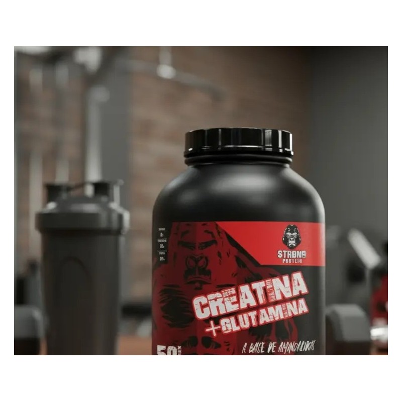 Creatina Glutamina 1 Kg Strong Protein 50servicios