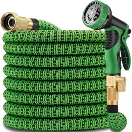 Expandable Garden Hose 100 ft - Lightweight, Ultra Flexible, Durable, Kink-Free Expanding Water Hoses- RV, Marine and Camper - Garden Hoses
