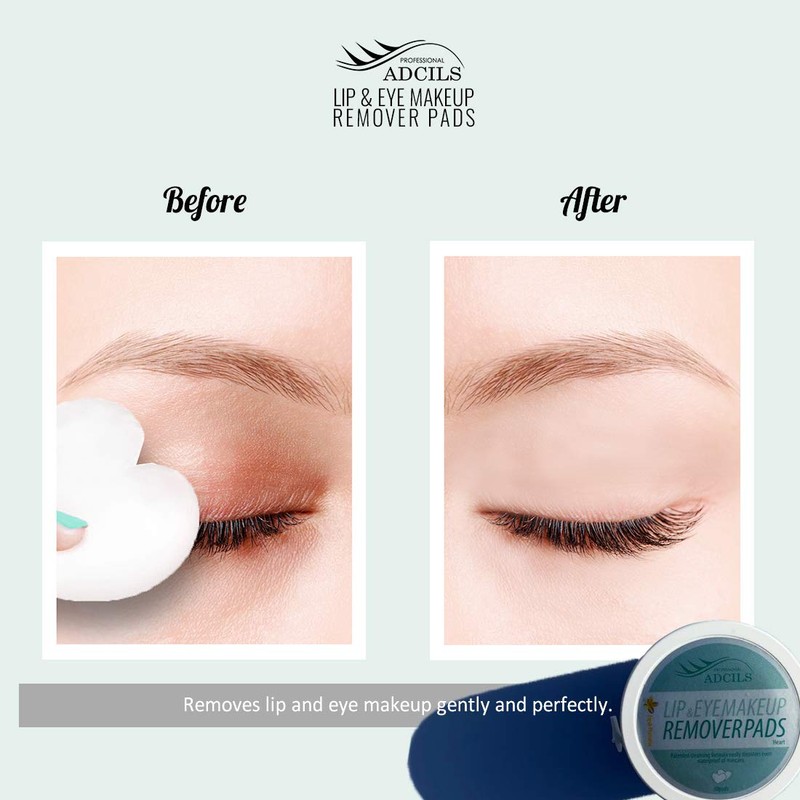 ADCILS PROFESSIONAL Lip & Eye Makeup Remover Pad Fresh Plumeria