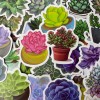 Undisclosed 100pc 1.5" Succulent Plant Cactus Stickers for Notebooks Water