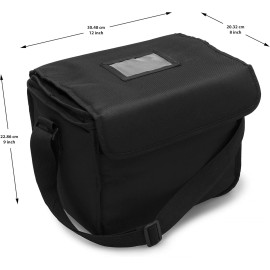 Kotipi 6 Cup Drink Delivery Bag Insulated w/ Dividers, Handles & Towel