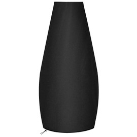 RICHIE Large Chiminea Cover Heavy Duty Rip Proof 600D Oxford Fabric Outdoor Garden Patio Heater Cover, Waterproof, Windproof, Anti-UV, (21x61x122cm)- Black
