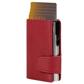 ClickSafe Unisex Coin Purse Travel Accessory Wallet, red
