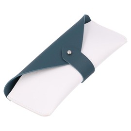Looca Eyeglass Case, Slim & Stylish, Sunglasses Case, Glasses, Stylish Case, Thin, Women's, Men's, green upper x white bottom