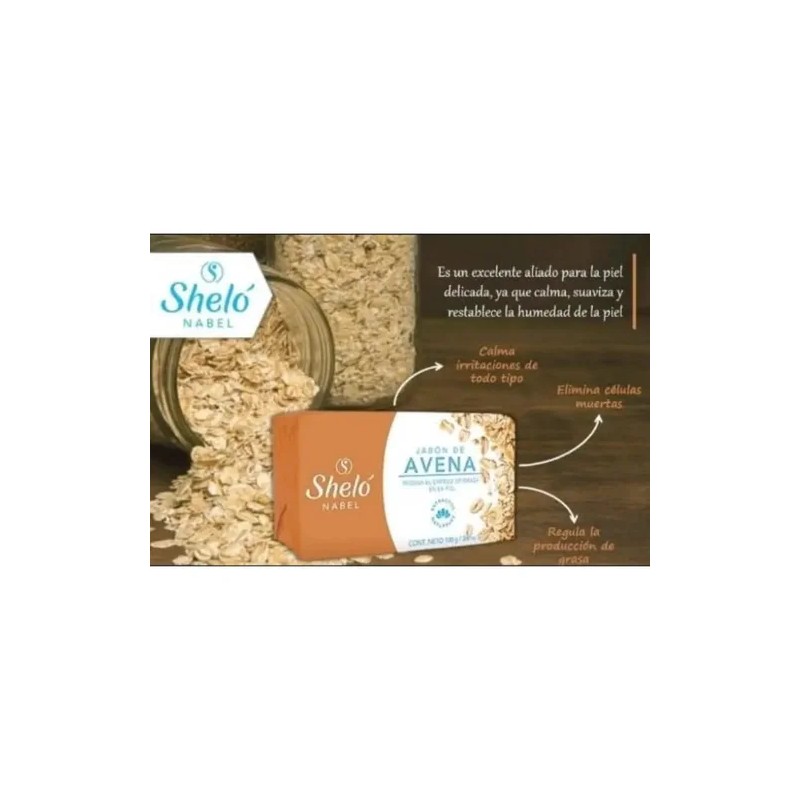 Jabón De Avena Especial Piel Grasa Acne 4 Piezas Shelo