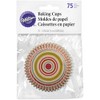 Wilton 0264505 75 Pieces Unbleached Strips Standard Baking Cup, Multicolour