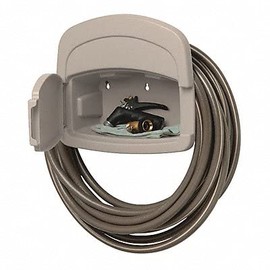 Suncast Hose Hangout 150 ft. Wall Mount Brown Hose Holder