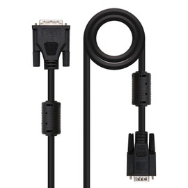 Blendend DVI zu SVGA Kabel, DVI 18+5 Stecker auf HDB15 Stecker, Länge 5,0 m, ideal zum Anschluss von DVI-Videogeräten an SVGA-Monitore.