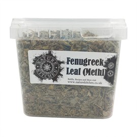Nature Kitchen Fenugreek Leaf(Methi) 125G Large Bag Of Seasoning Spices And Herbs. Gluten-Free and Vegan, Everyday Cooking Blends For Marinades, Sauces, Frying, Baking Or Grilling