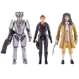 DOCTOR WHO Friends & Foes Collector Figure Set, The Tenth Doctor, 14 cm Action Figures, 3-Pack