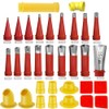 32PCS Caulk Finisher Kit Stainless Steel Caulk Gun Tips Reusable