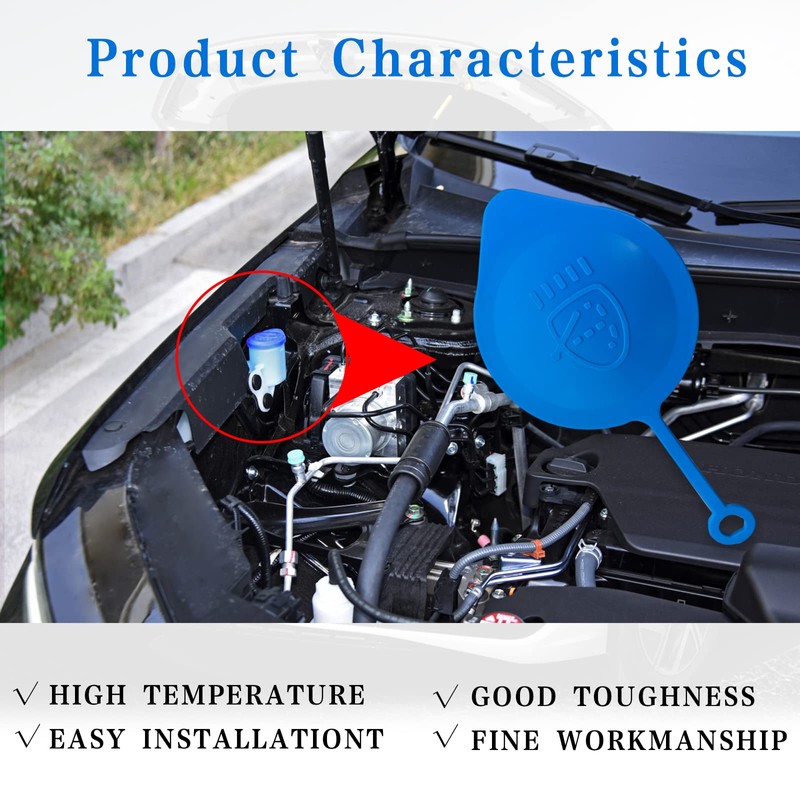 Windshield Washer Bottle Cap Small Ring Lid Cover, Compatible With