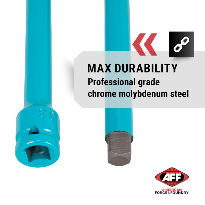 AFF Torque Limiting Extension, 1/2" Drive, 150 ft/lbs, Turquoise, 40150