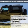 MACHSWON 3pcs Door Handle Cover for Jeep Wrangler 2 Door