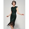 SWEETV Women's 1920s Flapper Dresses Great Gatsby Dress Sequin Fringed