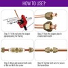 Copper Pipe Extension Joint Connectors - 1/2" Flare Male x