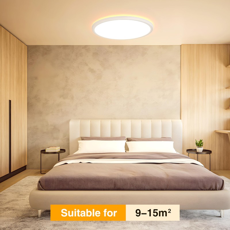 OUILA LED Ceiling Light Flat Round - Diameter 22 cm