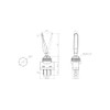 Long Paddle On-Off Black Toggle Switch SPST 20A