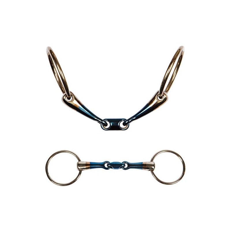 Harry's Horse 41106009/14.5 14.5 Snaffle Bit Double, Sweet Iron, L