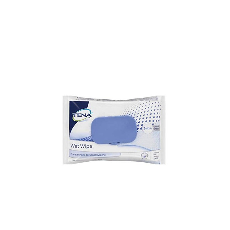 TENA Wet Wipes box of 48