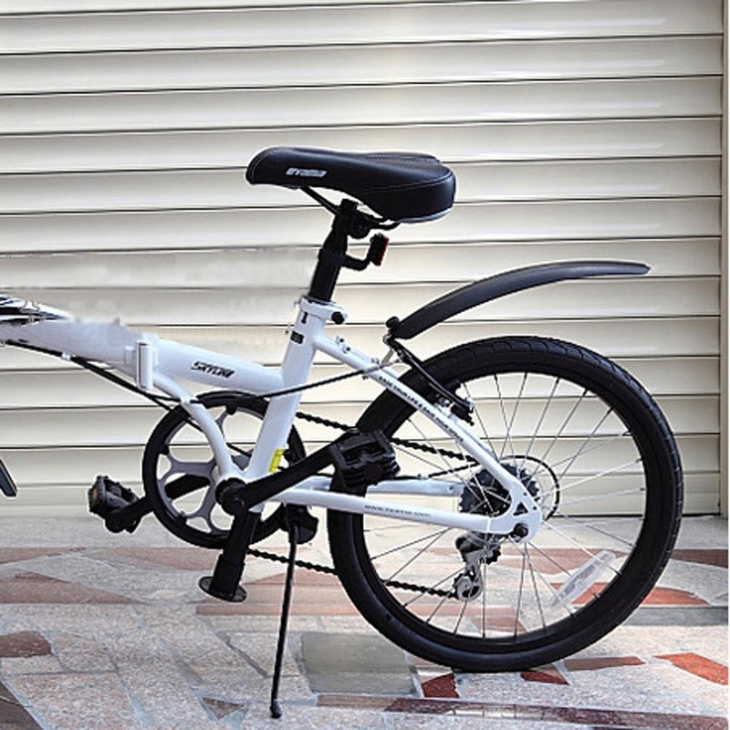 フロント＆リア マウンテンバイク 自転車 フェンダー マッド ガード セット ７色選べる - イエロー