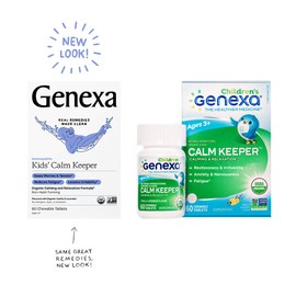 Genexa Genexa Kid's Calm Keeper Stress Relief for Kids | Reduces Fatigue & Eases Tension | Soothing Natural Vanilla & Lavender Flavor | Certified Vegan, Gluten Free, & Non-GMO | 180 Chewable Tablets (3 Pack)