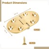 4 PCS 90 Degrees Folding Table Hinges, Brass Hinges with