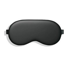 LeTradeJP Natural Silk Eye Mask, Light Blocking for a Good Night, Nap Sleep, Lightweight, Soft Silk Texture, Light Blocking, Restful Sleep, No Pressure, Washable, Unisex, Travel, Convenient (Black)