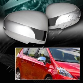 Racing_Gear CHROME ABS SIDE VIEW MIRROR COVERS CAP/NO TURN SIGNAL FIT 10-15 TOYOTA PRIUS