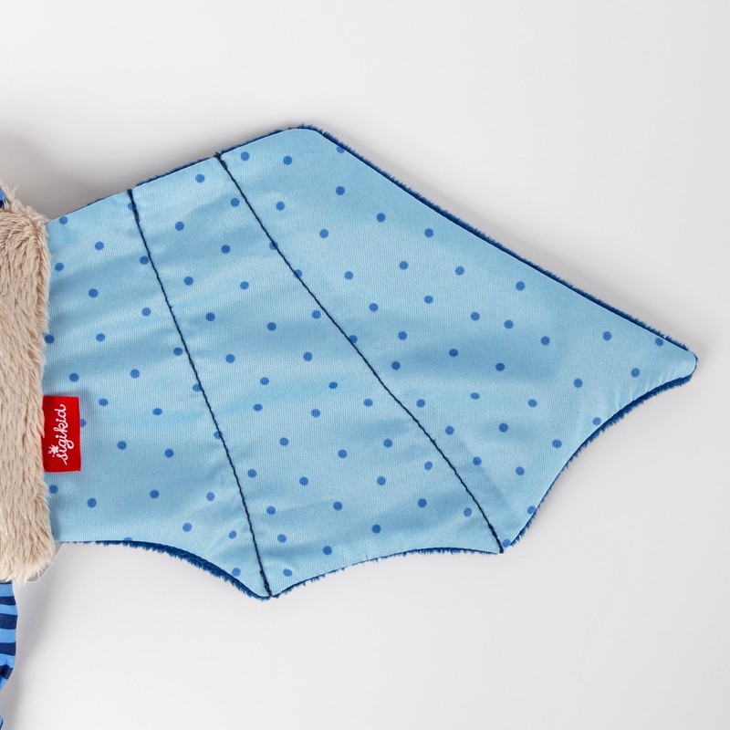 sigikid 38792 Boys' Cuddle Blanket with Blue Dog Design Beige