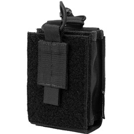 OneTigris Radio Holster for BaoFeng UV-5R BF-F8HP Nylon MOLLE Pouch for Walkie Talkie Rifle Mag (Black)