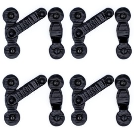 4 Pack 2 Inch Bar Flip Latch for Gates - Black - Decorative Metal Bar Flip Latch - Rustic Metal Bar Flip Latches for Gates, Cabinets, Barn Doors and Outdoor Enclosures - The Jamestown Series