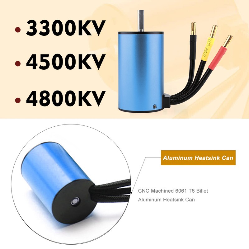 2435 3300KV Brushless Motor and 25A ESC 2.2KG Servo Programming