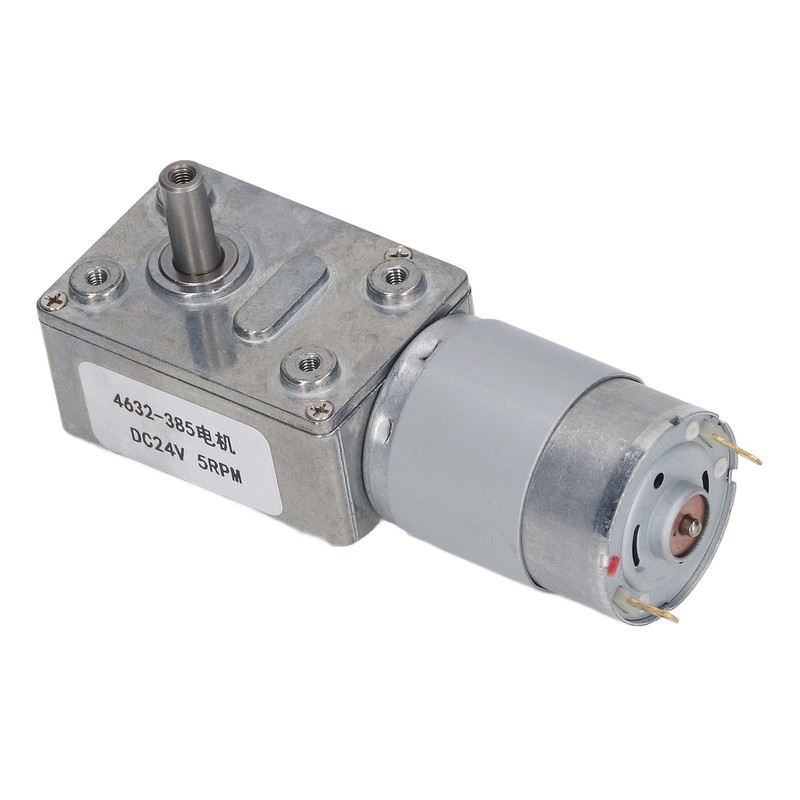 DC24V 5RPM Speed Reduction Motor 4632‑385 Worm Gear Self Locking