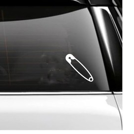 Safety Pin Car Decal- #safetypin- Tumbler Decal