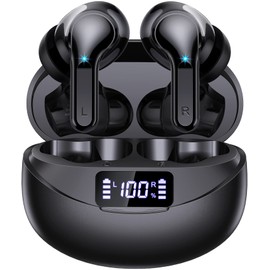 Eumspo Wireless Earbuds Bluetooth V5.1 Earbuds 35Hrs Playtime with LED Power Display Charging Case Built-in Microphones in-Ear Headphones Touch Control IPX7 Waterproof Earphones for Sports Running
