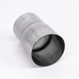 Exhaust Pipe Adapter Stainless Steel Exhaust Connector Connection Pipe Reducer Dilator Car Exhaust Pipe Modification (60mm-66mm)