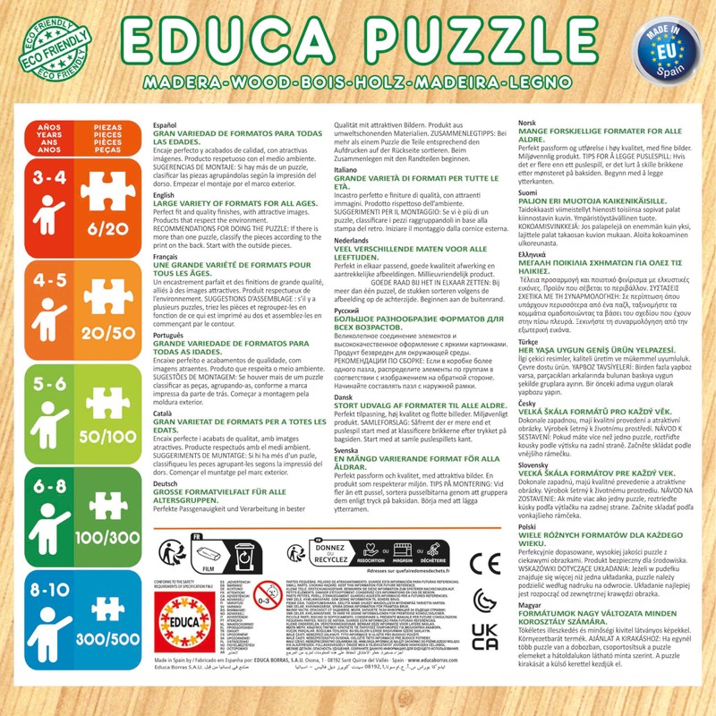 Educa 19967 100 Blue Wood, Various