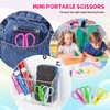 Mini Scissors 5 Pack, Tiny Needlepoint Scissors with Protective Covers