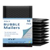 Suncomptech 4x8 inches Poly Bubble Mailers, Self Seal and Water