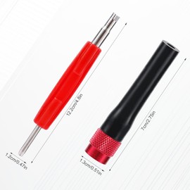 Service Port Adapter Connector Kit, Automotive Smoke Machine Leak Tester Adapters with Valve Removal Tool for EVAP Smoke Leak Tester