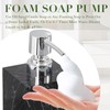 Marble Look Foaming Soap Dispenser, 16.9 oz Refillable Resin Hand