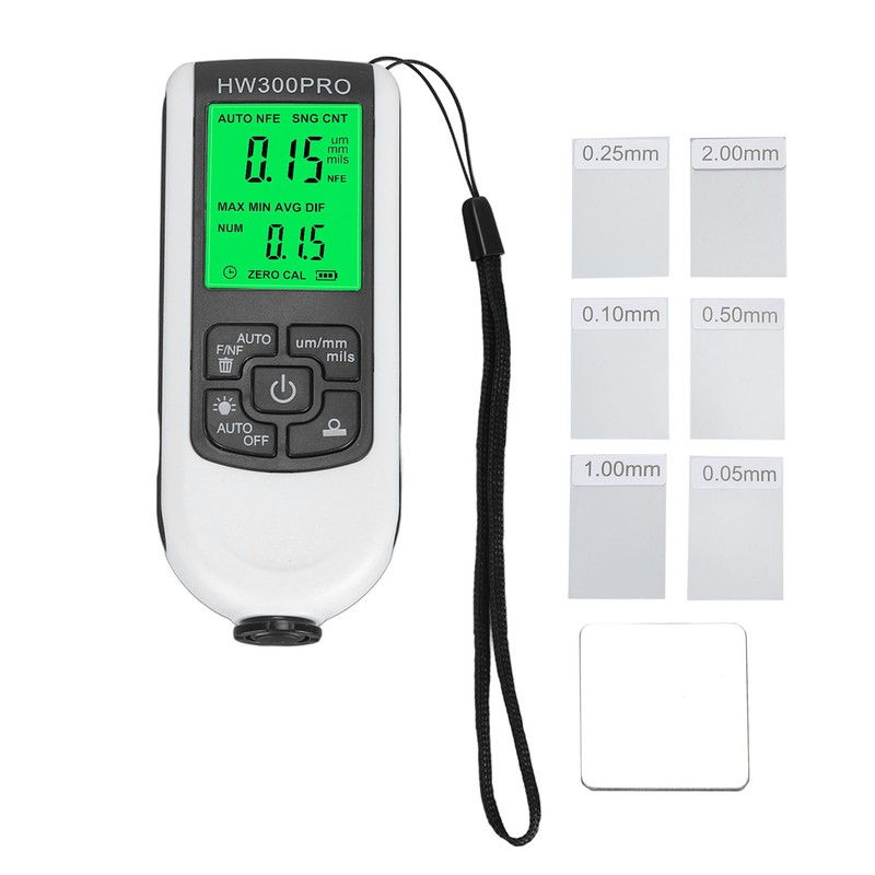 Digital Coating Thickness Gauge High Accuracy Anti Slip Paint Mil