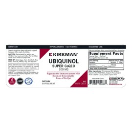 Kirkman Coq10 Ubiquinol 100 Mg, 6 Ud