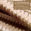 TIANNAIT 1 Piece Cat Ear Hat Winter Hat Knitted Baotou