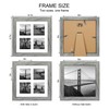 Hongkee 8x8 Picture Frame Set of 2, with Glass and