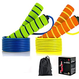 Jump Rope, Jump Ropes for Kids, 2 Pack Kids Jump Rope Lightweight &Adjustable &Durable jumping rope for Fitness-Speed Jump Rope for Women Men Youth, F