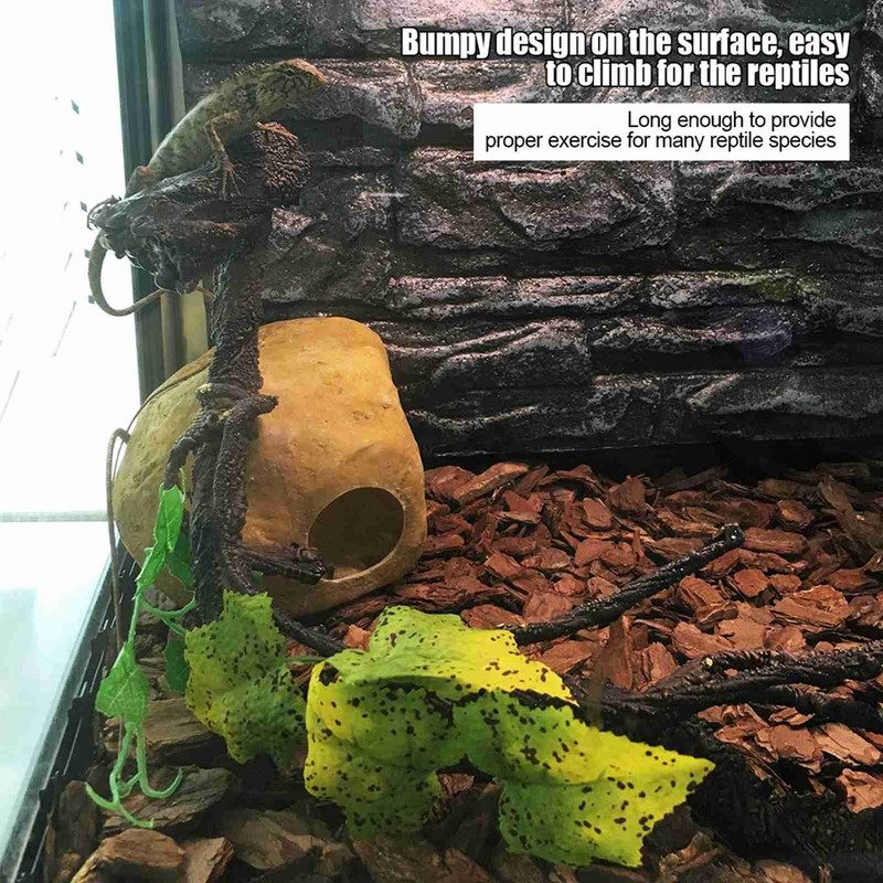 Artificial Reptiles Vine Climber Jungle Forest Bend Branch Terrarium Cage