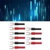 10pcs Copper Plated Banana Y Spade Plug 4mm Jack for
